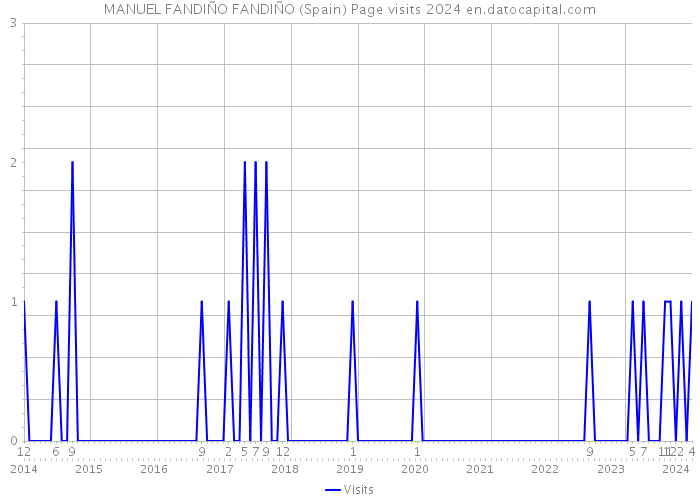 MANUEL FANDIÑO FANDIÑO (Spain) Page visits 2024 