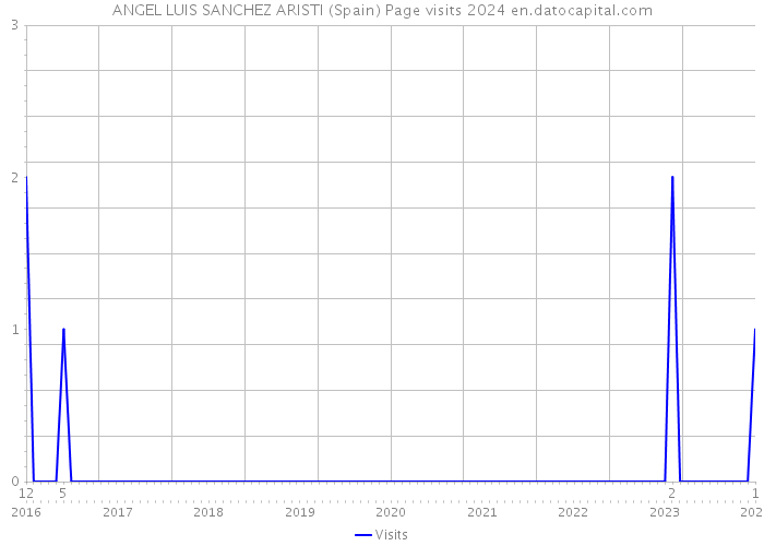 ANGEL LUIS SANCHEZ ARISTI (Spain) Page visits 2024 
