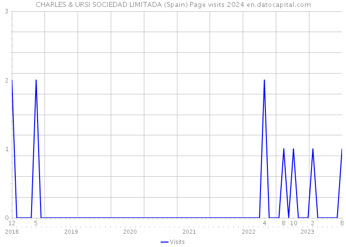 CHARLES & URSI SOCIEDAD LIMITADA (Spain) Page visits 2024 