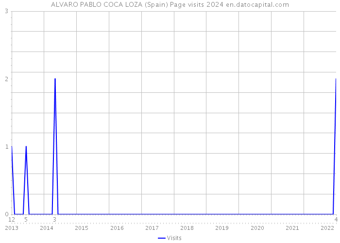 ALVARO PABLO COCA LOZA (Spain) Page visits 2024 