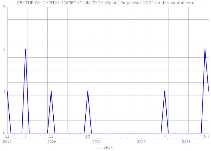 CENTURION CAPITAL SOCIEDAD LIMITADA (Spain) Page visits 2024 