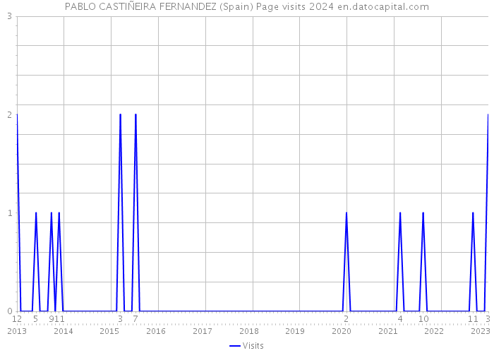PABLO CASTIÑEIRA FERNANDEZ (Spain) Page visits 2024 