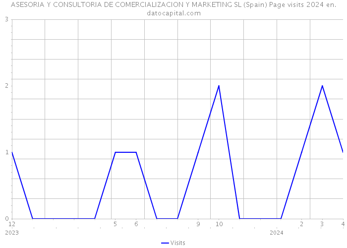 ASESORIA Y CONSULTORIA DE COMERCIALIZACION Y MARKETING SL (Spain) Page visits 2024 