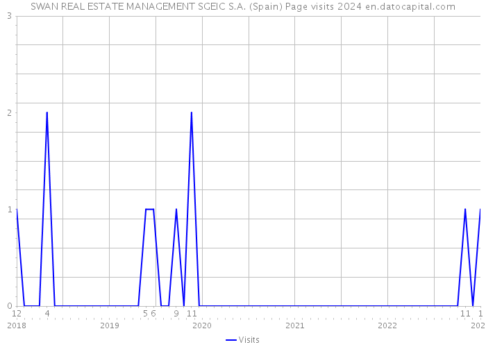 SWAN REAL ESTATE MANAGEMENT SGEIC S.A. (Spain) Page visits 2024 