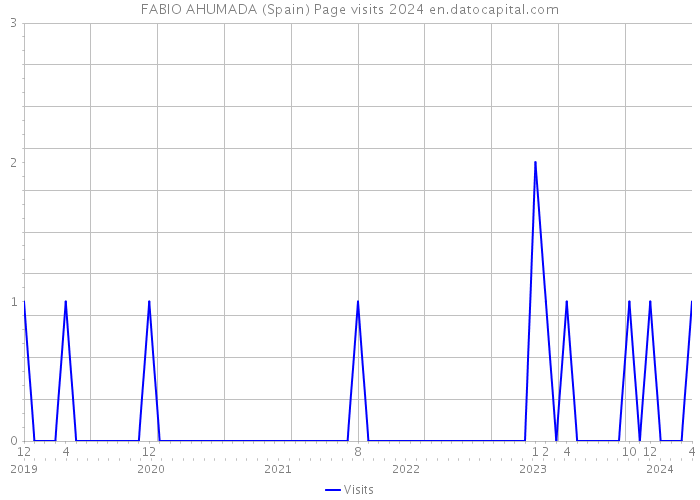 FABIO AHUMADA (Spain) Page visits 2024 