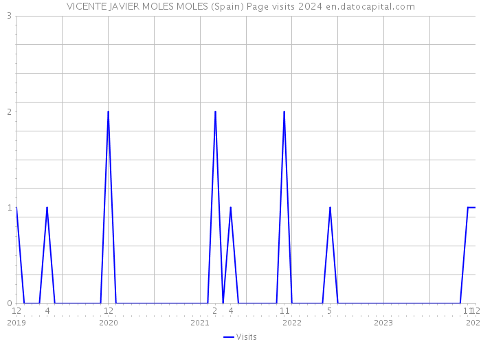 VICENTE JAVIER MOLES MOLES (Spain) Page visits 2024 