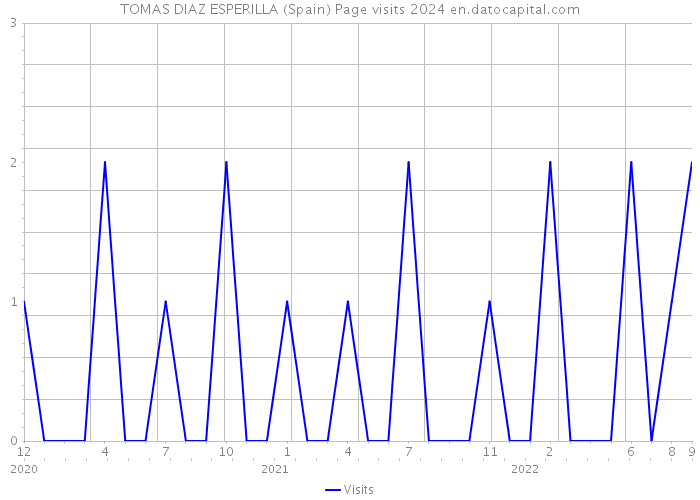 TOMAS DIAZ ESPERILLA (Spain) Page visits 2024 