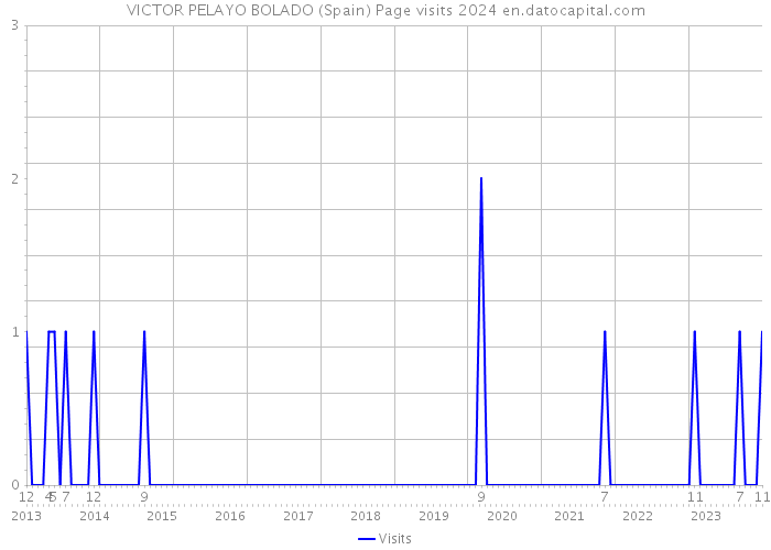VICTOR PELAYO BOLADO (Spain) Page visits 2024 