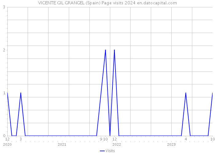 VICENTE GIL GRANGEL (Spain) Page visits 2024 