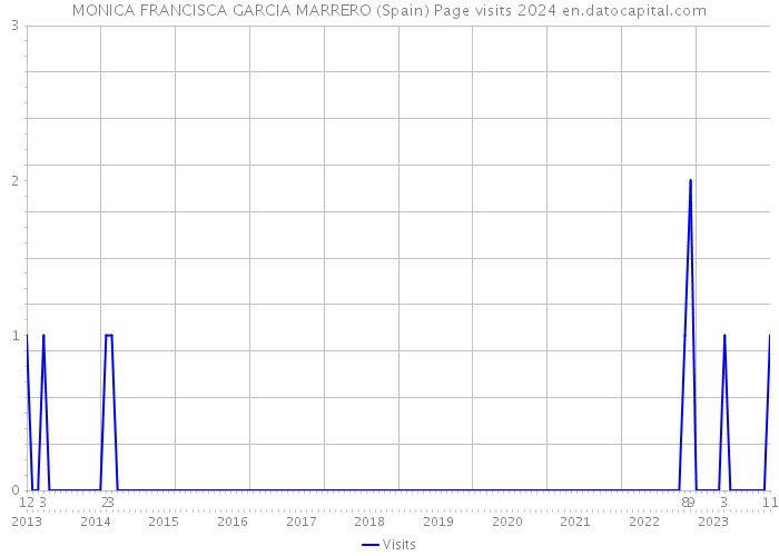 MONICA FRANCISCA GARCIA MARRERO (Spain) Page visits 2024 