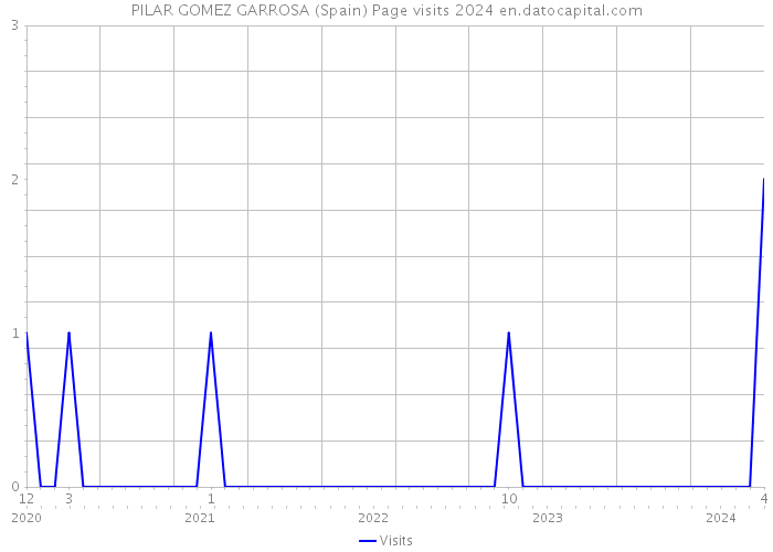 PILAR GOMEZ GARROSA (Spain) Page visits 2024 