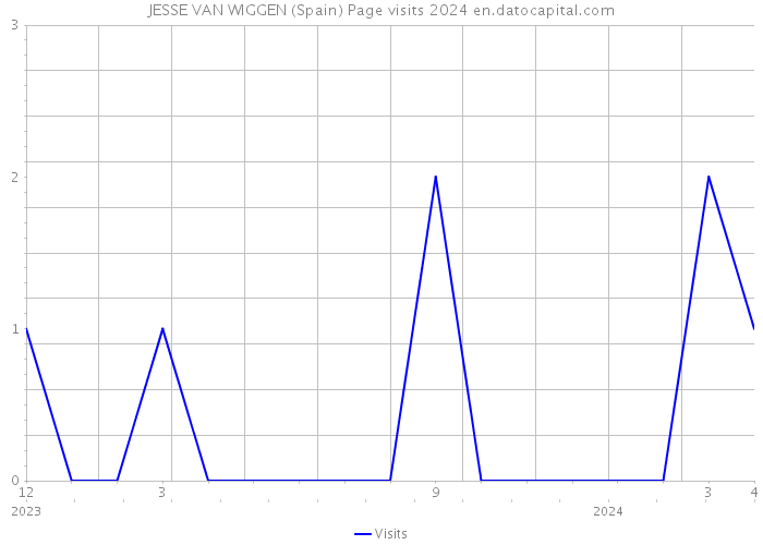 JESSE VAN WIGGEN (Spain) Page visits 2024 