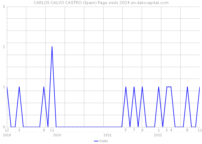CARLOS CALVO CASTRO (Spain) Page visits 2024 