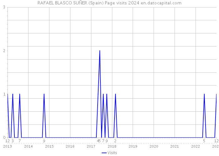 RAFAEL BLASCO SUÑER (Spain) Page visits 2024 