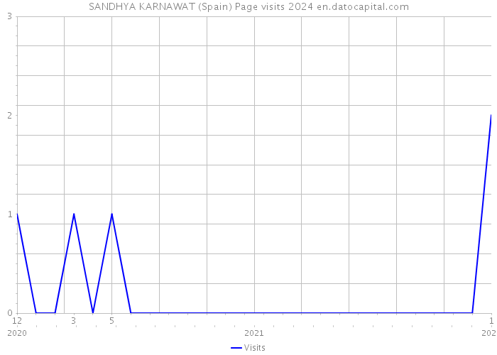 SANDHYA KARNAWAT (Spain) Page visits 2024 