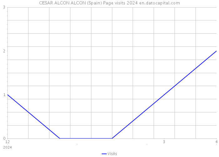 CESAR ALCON ALCON (Spain) Page visits 2024 