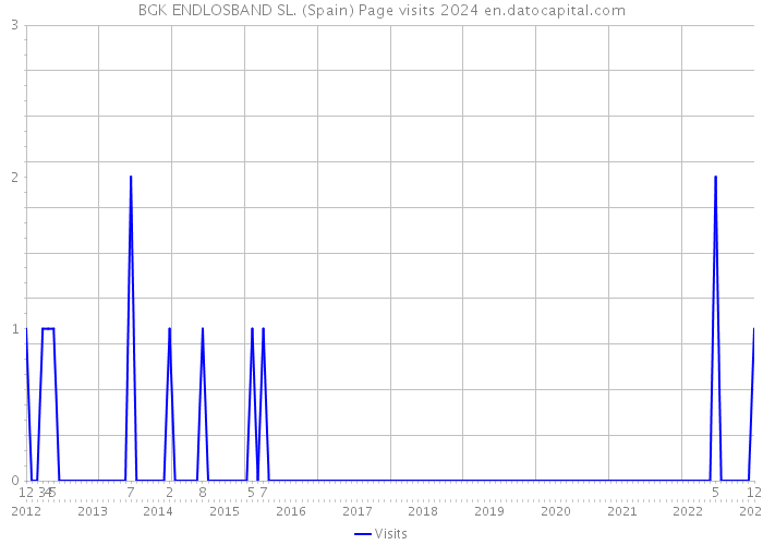 BGK ENDLOSBAND SL. (Spain) Page visits 2024 