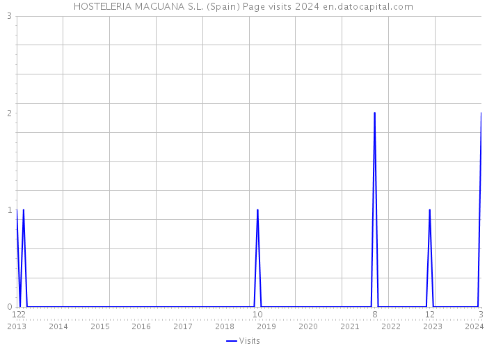 HOSTELERIA MAGUANA S.L. (Spain) Page visits 2024 