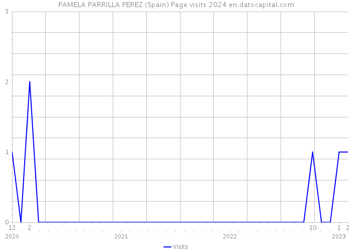 PAMELA PARRILLA PEREZ (Spain) Page visits 2024 