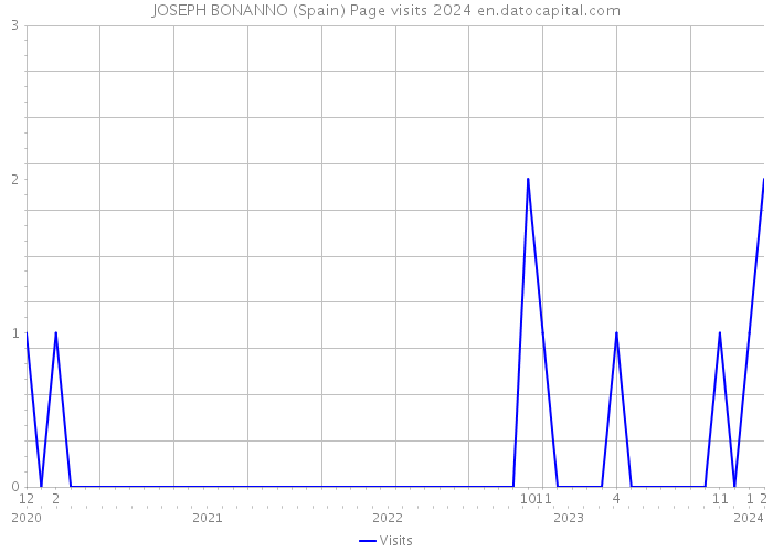 JOSEPH BONANNO (Spain) Page visits 2024 