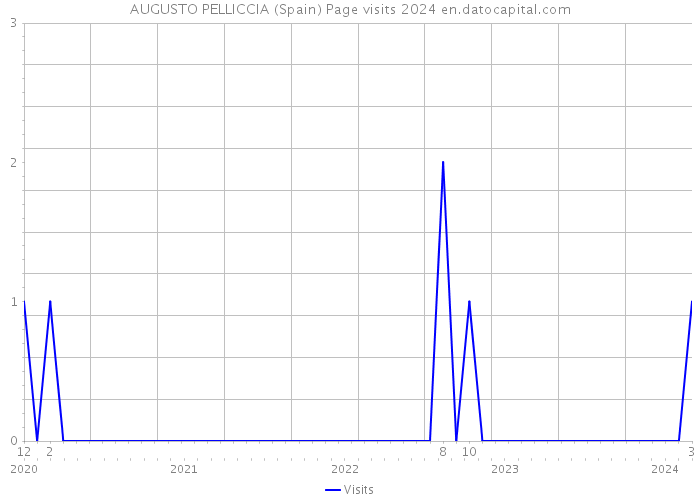 AUGUSTO PELLICCIA (Spain) Page visits 2024 