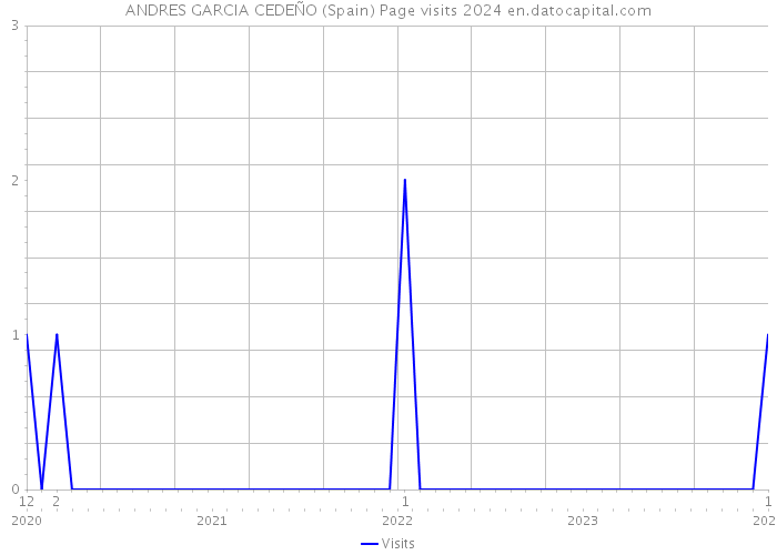 ANDRES GARCIA CEDEÑO (Spain) Page visits 2024 