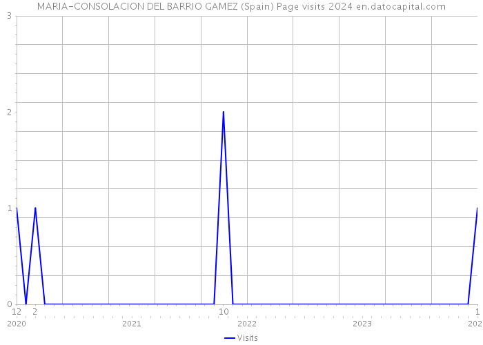 MARIA-CONSOLACION DEL BARRIO GAMEZ (Spain) Page visits 2024 