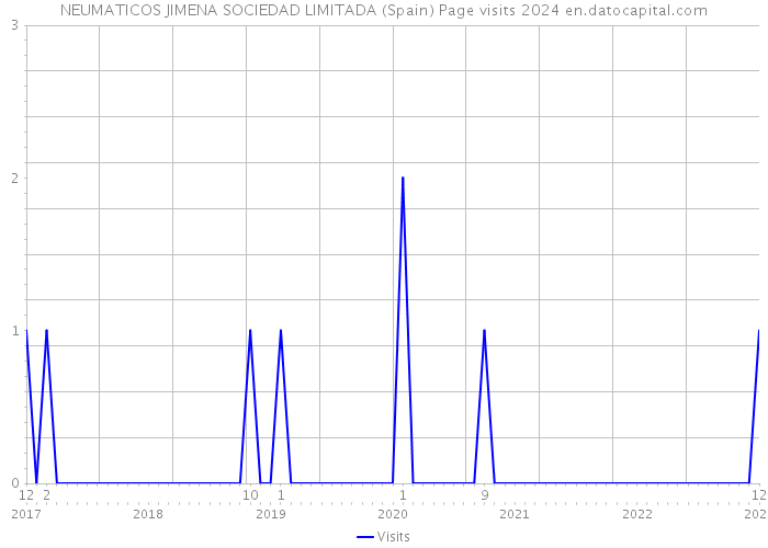 NEUMATICOS JIMENA SOCIEDAD LIMITADA (Spain) Page visits 2024 