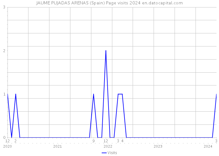 JAUME PUJADAS ARENAS (Spain) Page visits 2024 