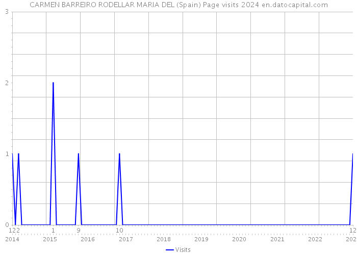 CARMEN BARREIRO RODELLAR MARIA DEL (Spain) Page visits 2024 