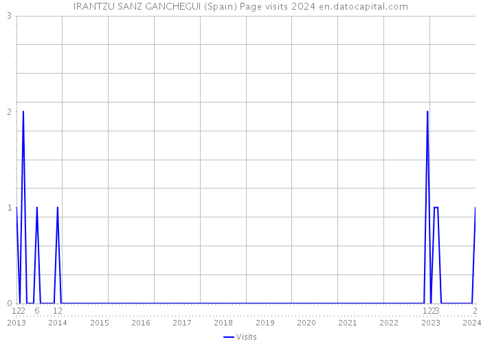 IRANTZU SANZ GANCHEGUI (Spain) Page visits 2024 