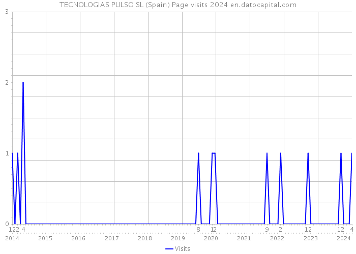 TECNOLOGIAS PULSO SL (Spain) Page visits 2024 