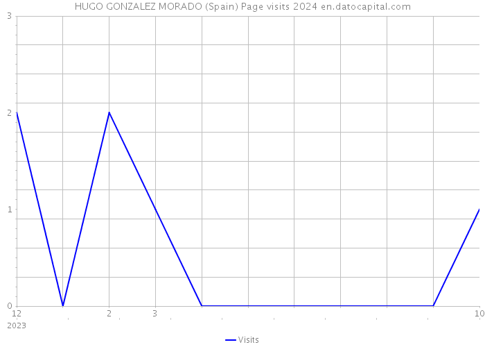 HUGO GONZALEZ MORADO (Spain) Page visits 2024 