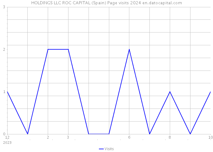 HOLDINGS LLC ROC CAPITAL (Spain) Page visits 2024 