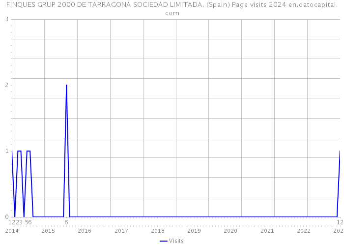 FINQUES GRUP 2000 DE TARRAGONA SOCIEDAD LIMITADA. (Spain) Page visits 2024 