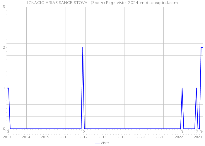 IGNACIO ARIAS SANCRISTOVAL (Spain) Page visits 2024 