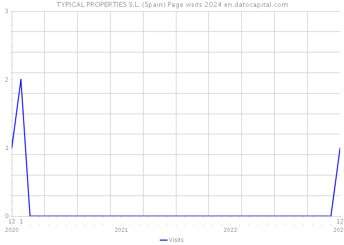 TYPICAL PROPERTIES S.L. (Spain) Page visits 2024 
