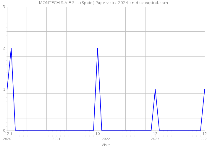 MONTECH S.A.E S.L. (Spain) Page visits 2024 