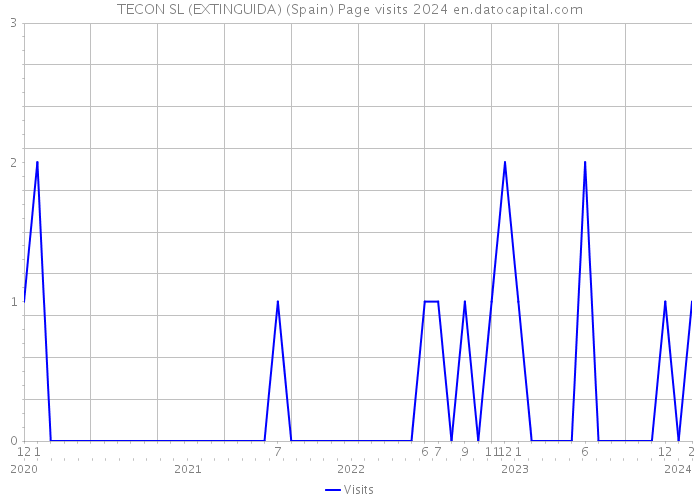 TECON SL (EXTINGUIDA) (Spain) Page visits 2024 