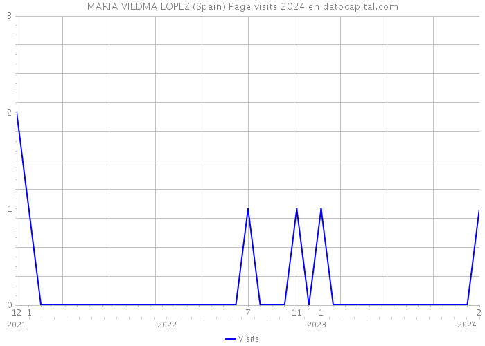 MARIA VIEDMA LOPEZ (Spain) Page visits 2024 