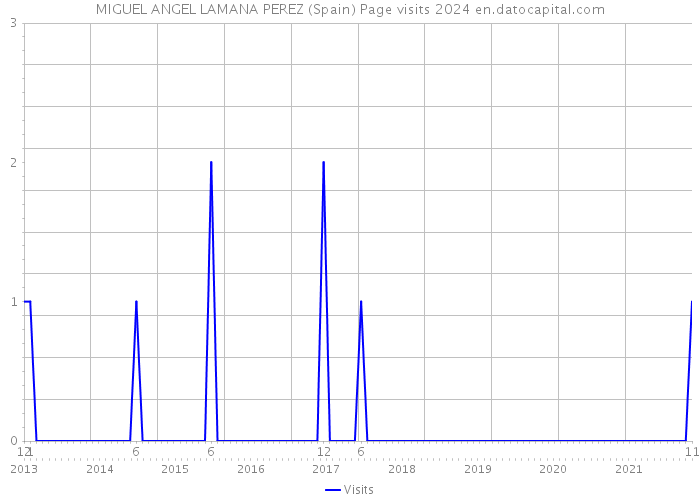 MIGUEL ANGEL LAMANA PEREZ (Spain) Page visits 2024 