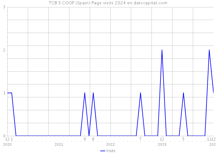 TCB S COOP (Spain) Page visits 2024 