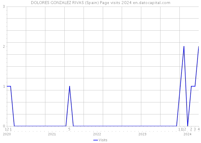 DOLORES GONZALEZ RIVAS (Spain) Page visits 2024 