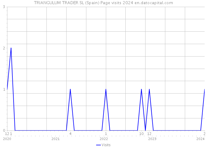 TRIANGULUM TRADER SL (Spain) Page visits 2024 