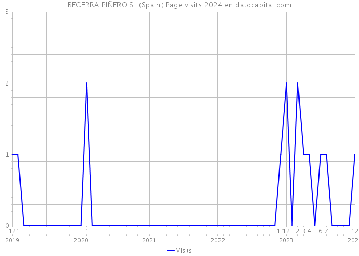 BECERRA PIÑERO SL (Spain) Page visits 2024 