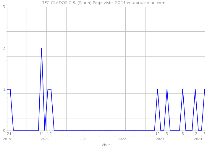 RECICLADOS C.B. (Spain) Page visits 2024 