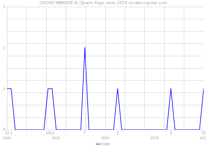 GNOSIS WEBSIDE SL (Spain) Page visits 2024 
