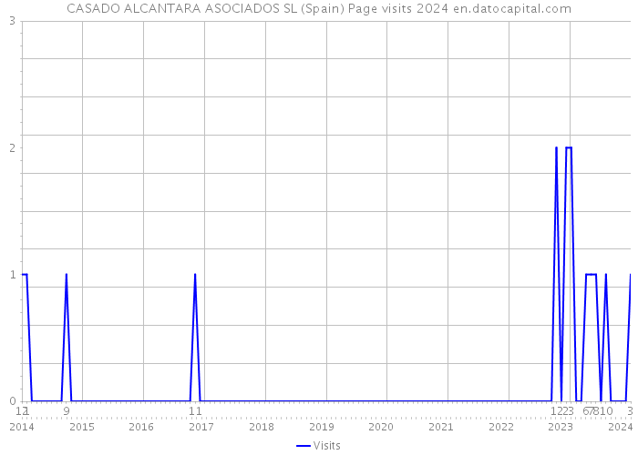 CASADO ALCANTARA ASOCIADOS SL (Spain) Page visits 2024 