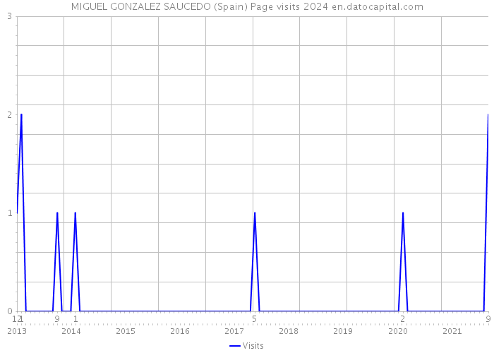 MIGUEL GONZALEZ SAUCEDO (Spain) Page visits 2024 