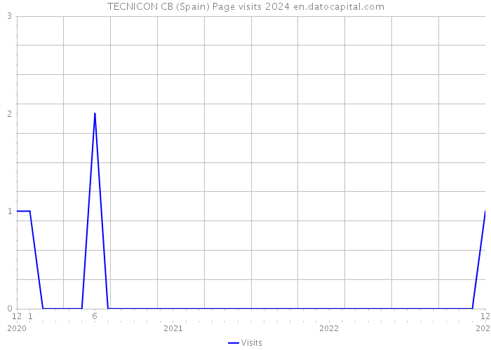 TECNICON CB (Spain) Page visits 2024 